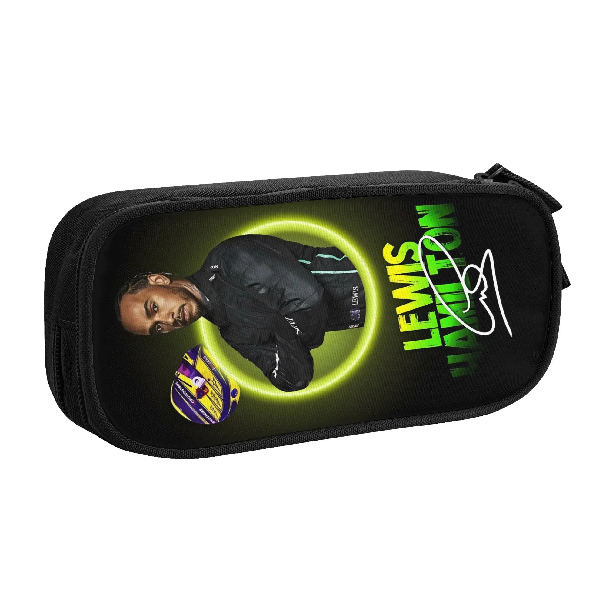 Pencil Cases L-Lewiss 44 H-Hamiltons Cute Girls Boys Large Capacity British Racing Pencil Bag Students Stationery