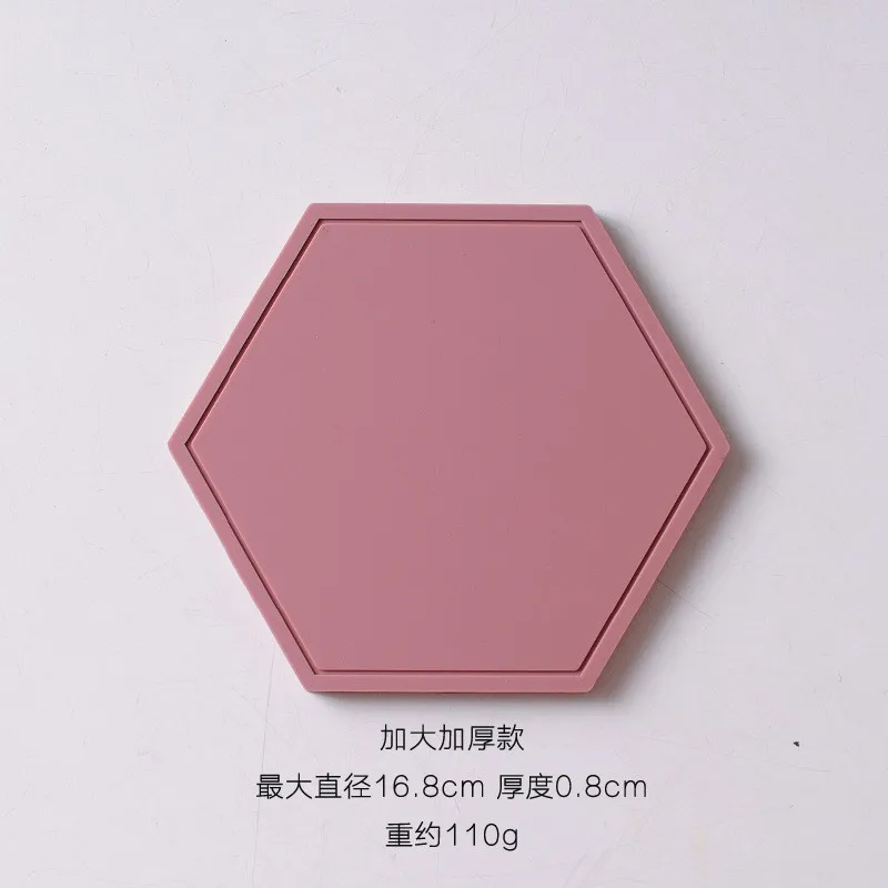 سداسية سيليكون العزل الحراري وسادة أدوات المائدة عبر الحدود وعاء وسادة مكافحة السمط سطح المكتب وسادة واقية مقاومة للحرارة #6