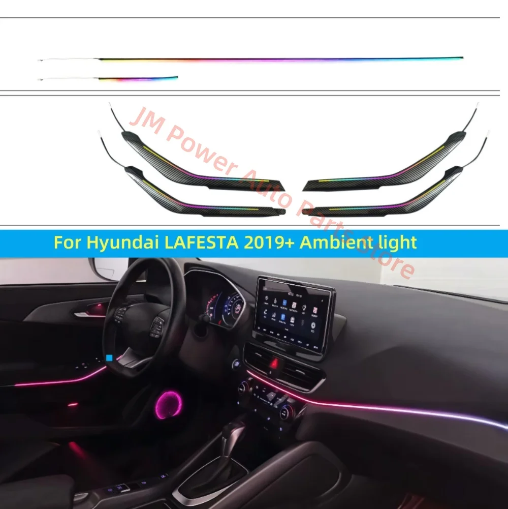 For Hyundai LAFESTA  ambient light automotive interior lighting upgrade Auto Parts Special buttons &APP control Atmosphere lamp