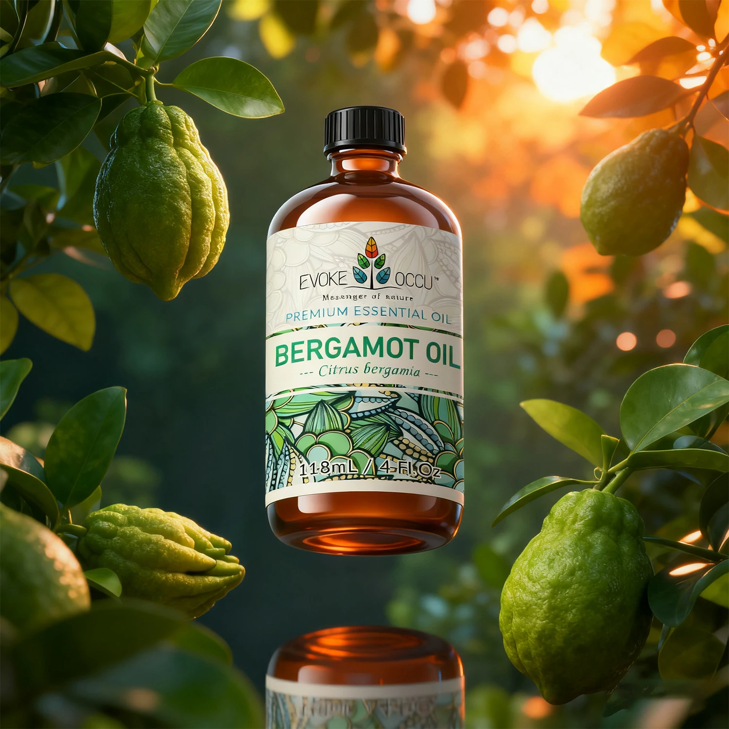 

EVOKE OCCU Natural Bergamot Essential Oil 118ML Lemon Clove Pure Plant Oil for Aromatherapy Diffuser Relaxation Hair Skin Care