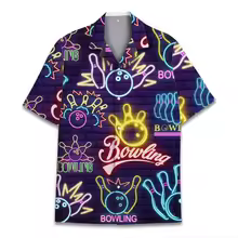 2025 Bowling Summer Men Hawaiian Shirt