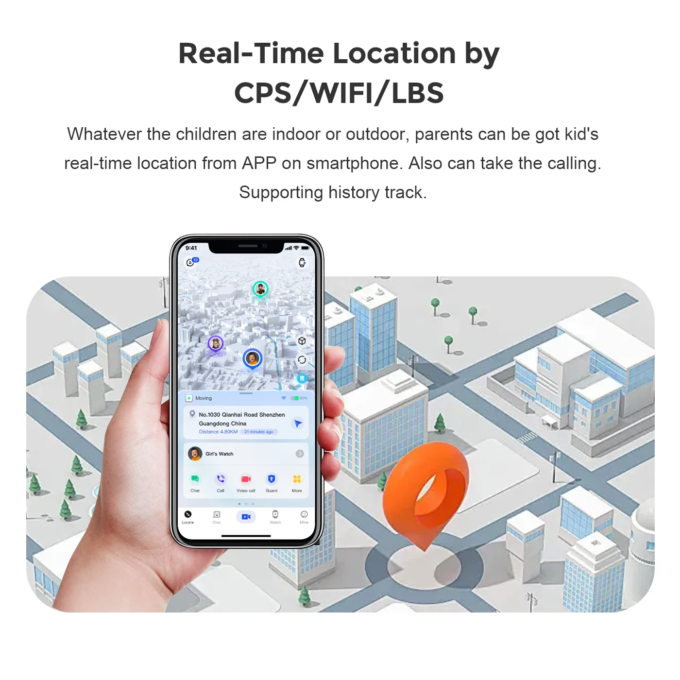 XIAOMI Mijia jam tangan cerdas anak-anak, SOS anti-hilang foto Video Chat suara kartu SIM lokasi GPS jam tangan olahraga untuk hadiah anak-anak