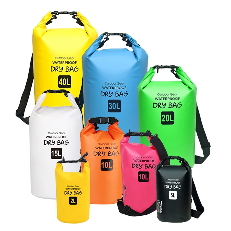 PVC Swimming Waterproof Dry Bag Pack BackPack Rafting Kayaking Trekking Floating Sailing Boating Water Resistance Dry Sacks