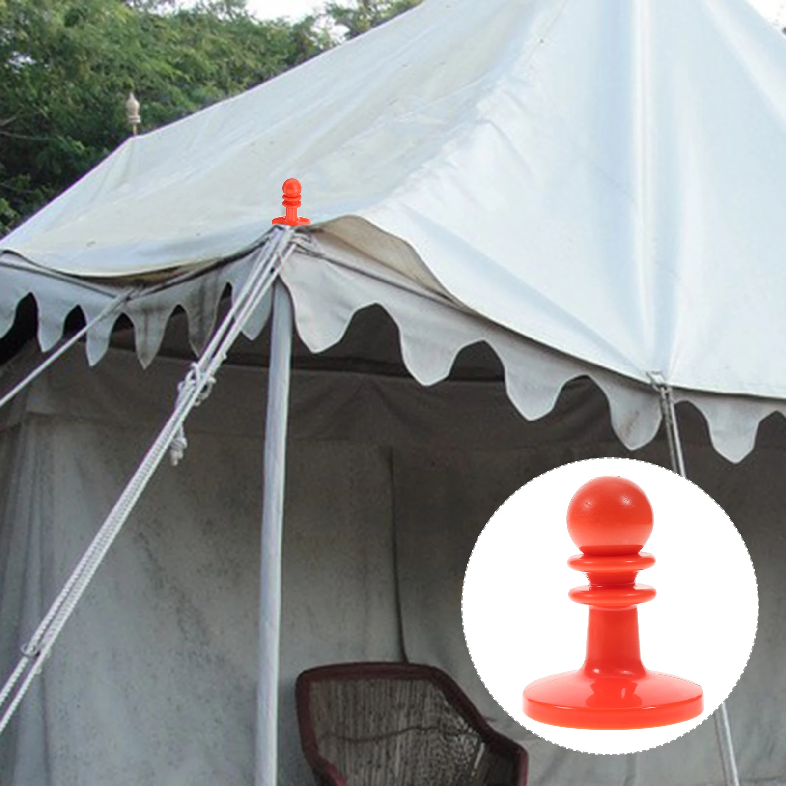 

Canopy Pole Protection Cap Camping Hiking Safety Guard Awning Rod Cover Plastic Anti-Stab Case Tent Support Rainproof