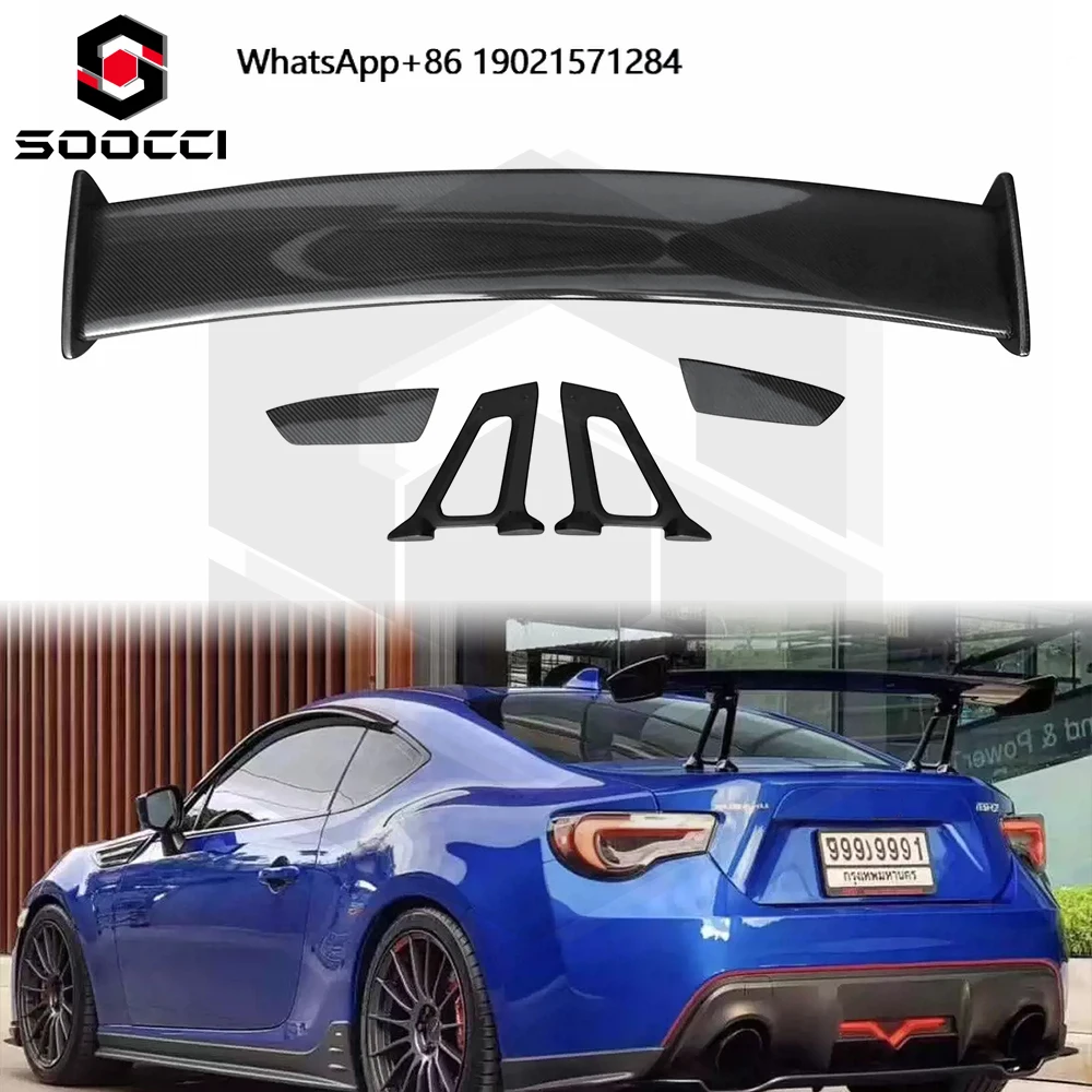 GT86 FT86 Scion FRS Subaru BRZ ZN6 Car Spoiler Trunk Lip Separator High Quality Carbon Fiber Sti Type Rear Wing