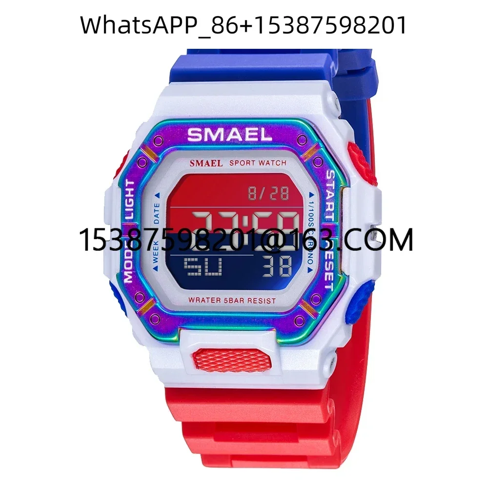 

Digital Watch for Men 50m Waterproof LED Display Auto Date Electronic Wristwatch Military Sport Watch Men