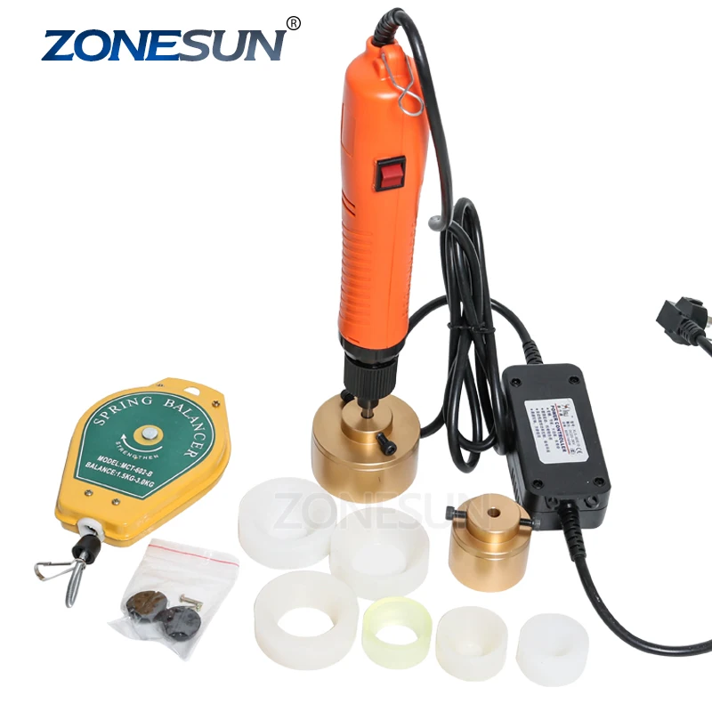 ZONESUN Hand Held Screw Capping Machine Manual Plastic Bottle Screw Capper Cap Sealing Machine