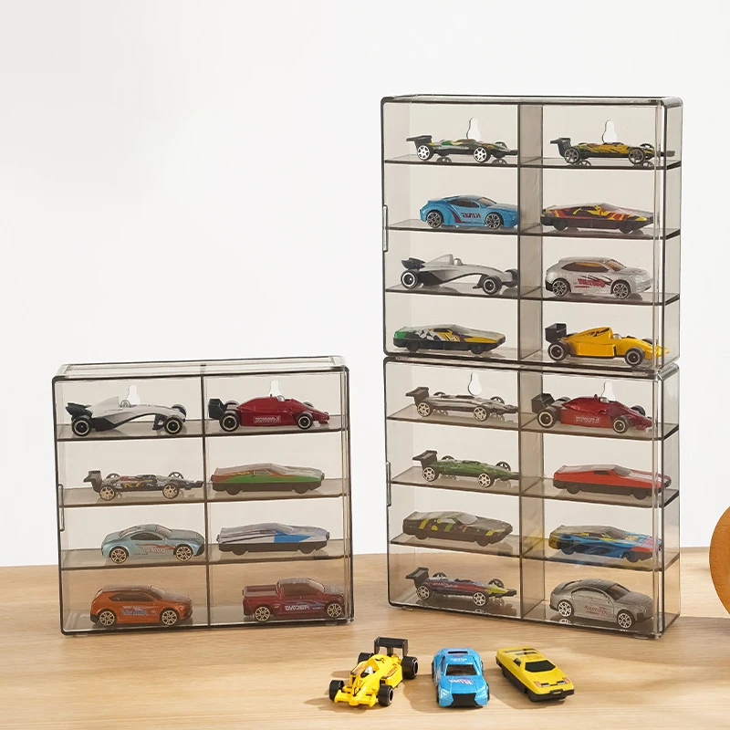 

1/64 Acrylic Display Case for Hot Wheels Storage Mini Car Model&Fk Finishing,Toy Cars Clear Showcase Cabinet Storage Box Cabinet