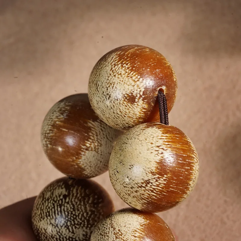 Vietnamese bracelet, Nha Trang agarwood, men's Buddhist prayer beads, single-loop round bead string