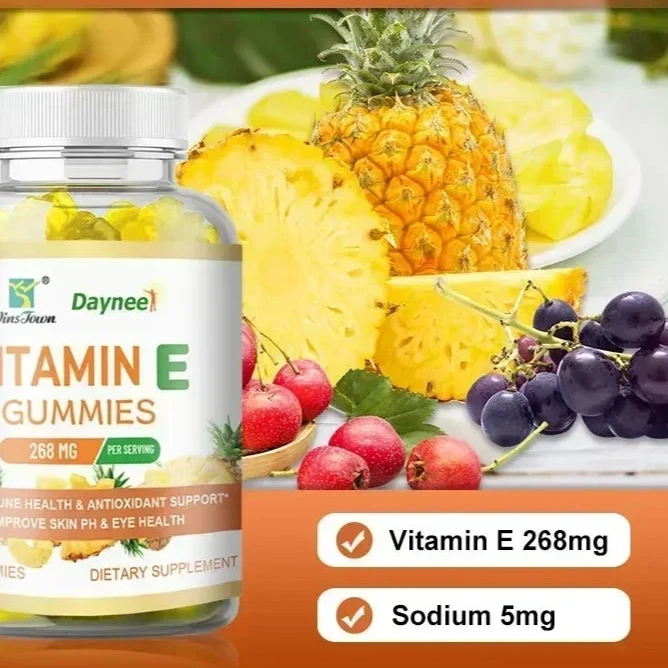 

Жевательные мармеладки с витамином Е, баланс питательных веществ, увлажняет кожу, способствует здоровью сердечно-сосудистой, улучшает metabolizm, повышает иммунитет.