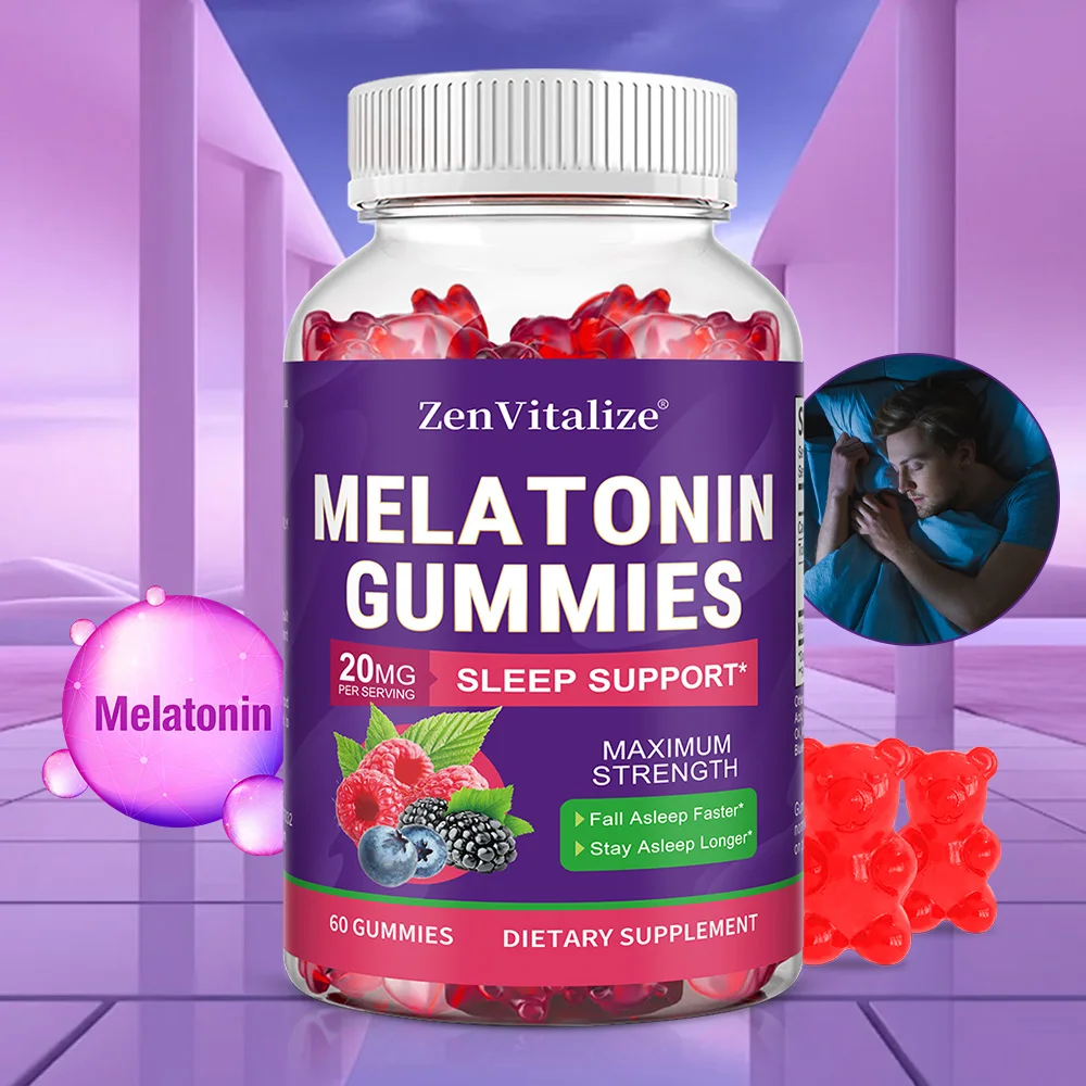 

ZenVitalize мелатониновые жевательные конфеты для взрослых, 20 мг, улучшают качество сна, расслабляют разум и тело, а также регулируют иммунитетную функцию