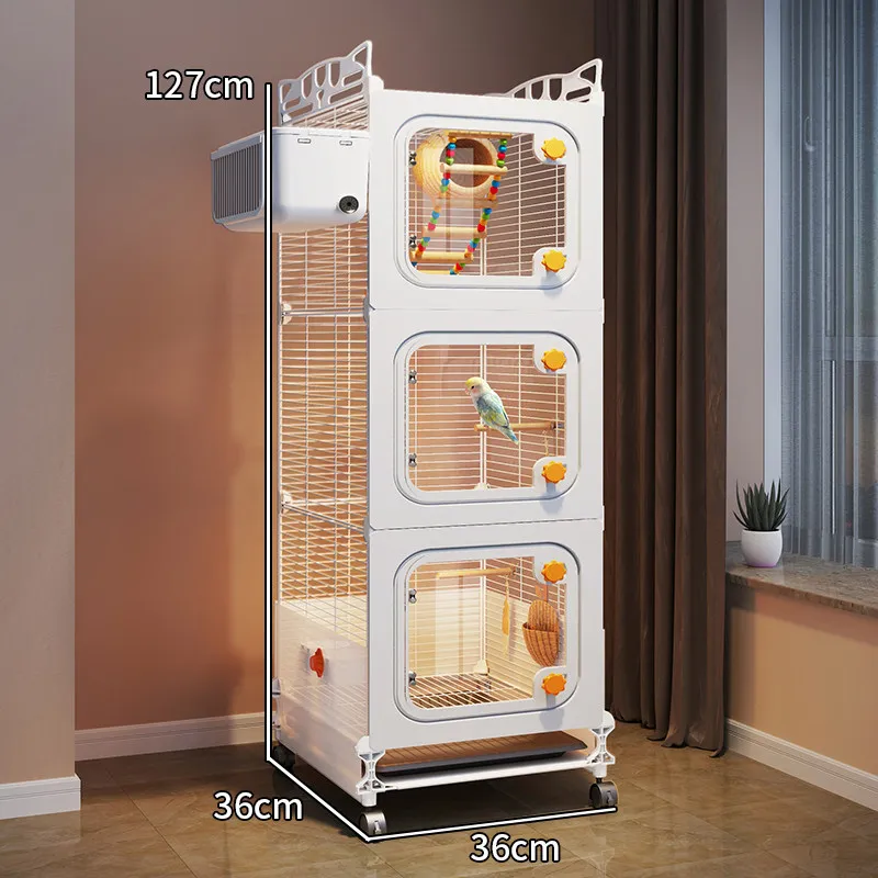 DSA bird cage, parrot cage, large household splash-proof enclosure, home outdoor display, luxury bird villa