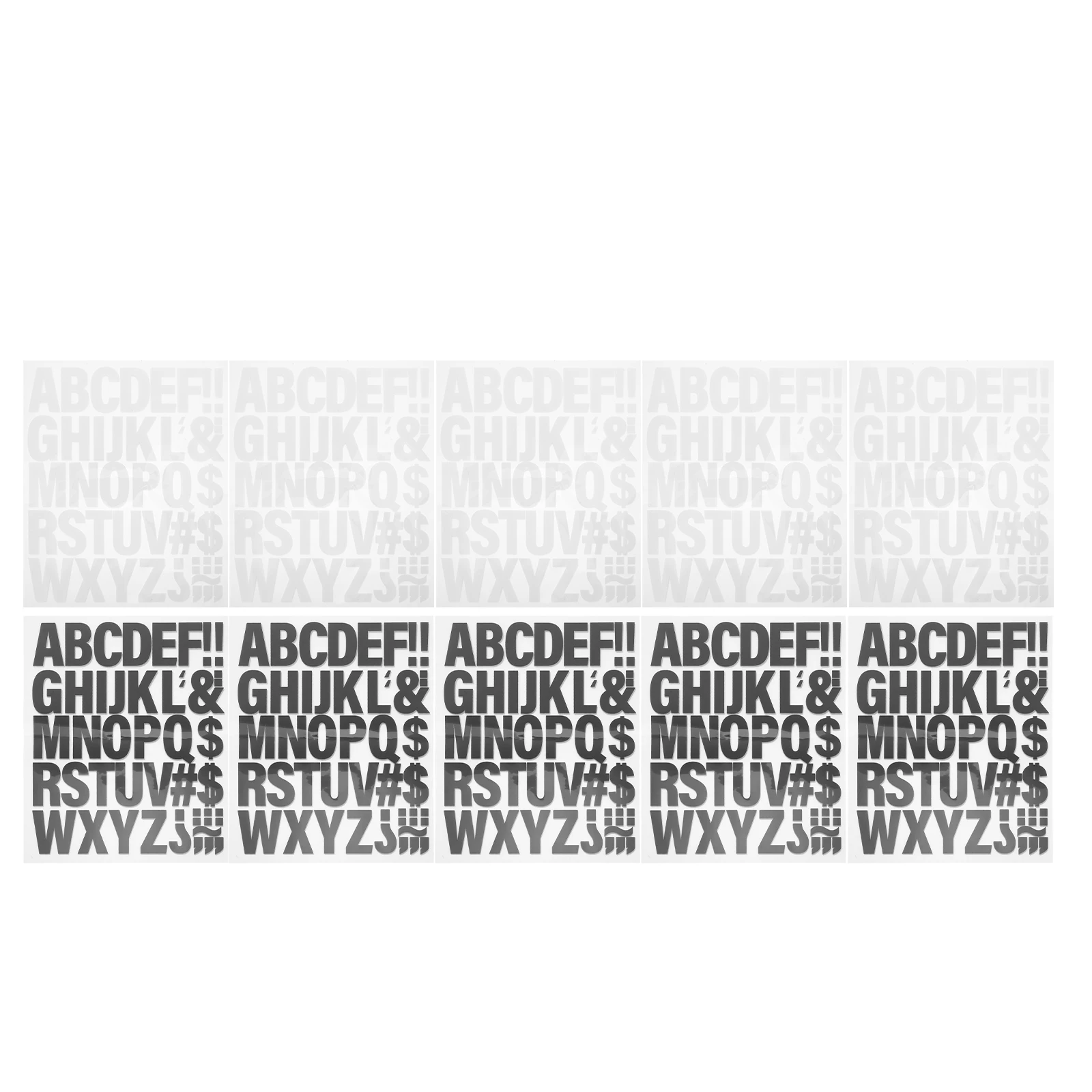 

10 Pcs Heat Transfer Vinyl Letters: Iron On Alphabet Stickers For Creative Clothing Projects