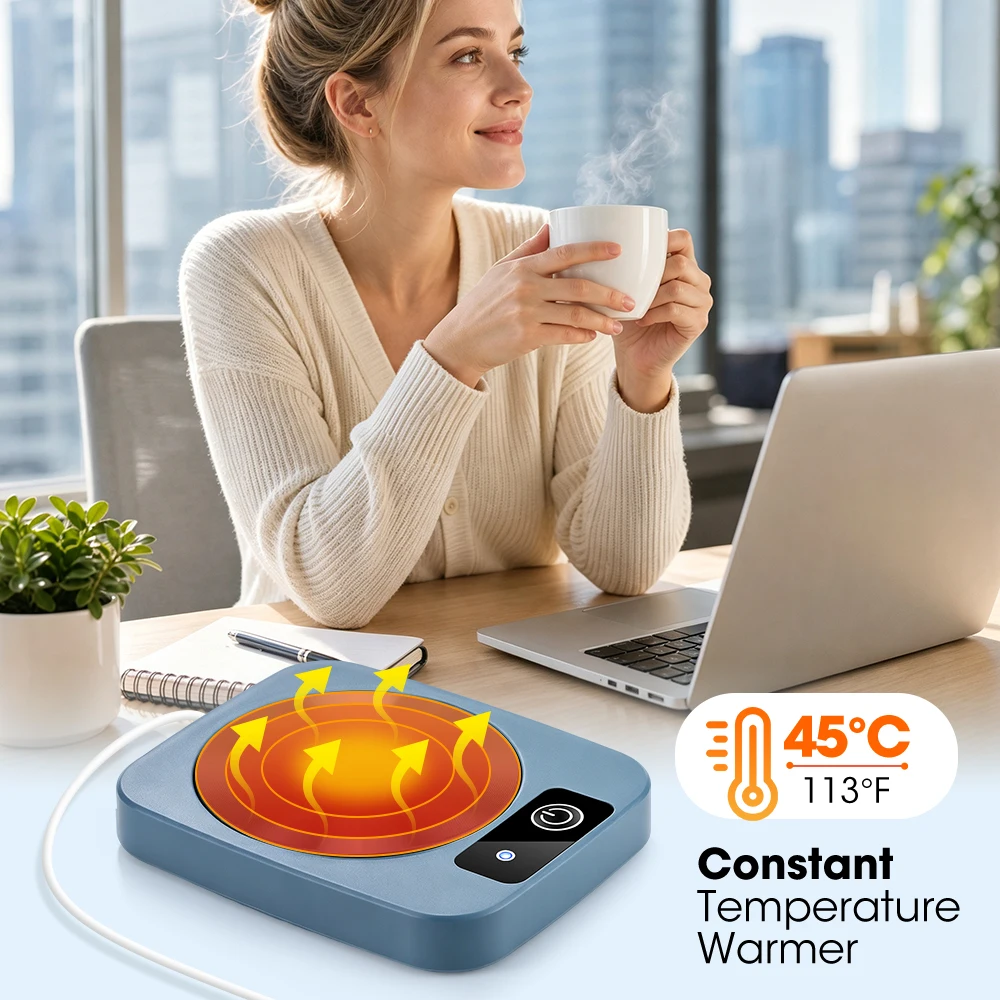 Electric Heater Cup Mug Warmer Coffee Mug USB Mug Warmer Heater Warm Mat Constant Temperature Coaster For Home Office Gifts image 6