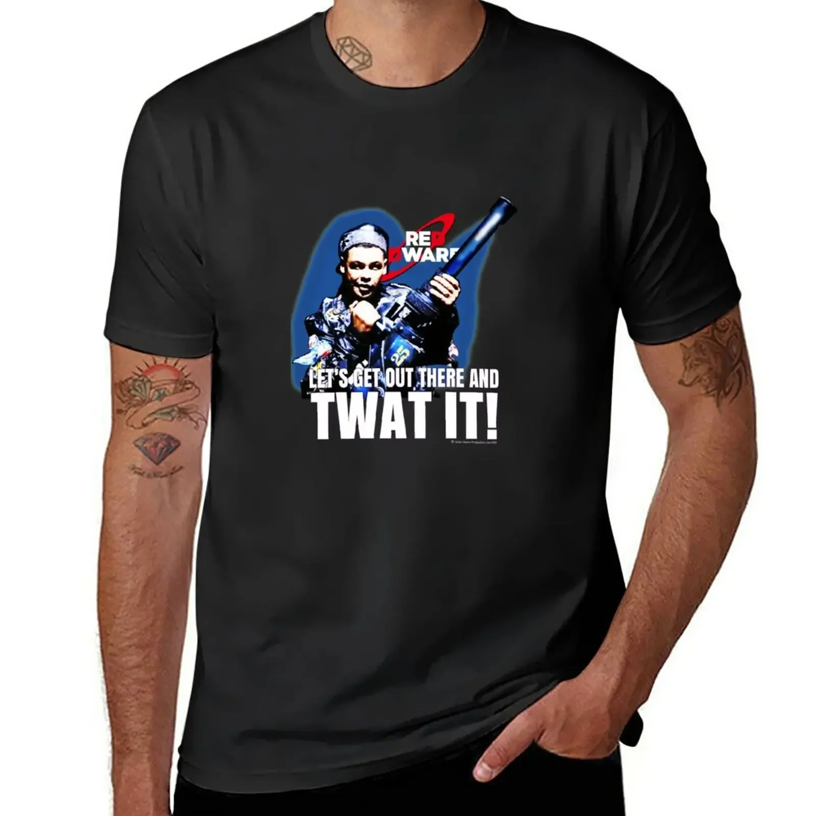 

Red Dwarf Let's Get Out There And Twat It T-Shirt Short sleeve tee blacks mens t shirt