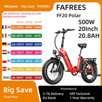 FAFREES FF20 Polar Electric Bike 48V 500W Hub-Motor 25km/h Max Speed Dual 10.4Ah Batteries, 70km-90km Max Range, Disc Brakes