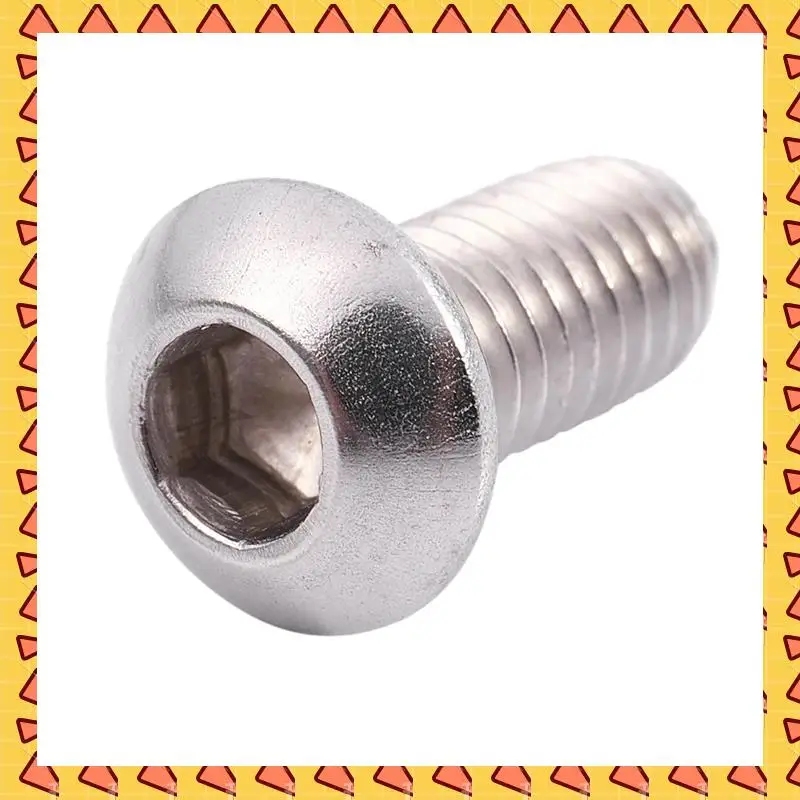 

A008 M6x12mm Stainless Steel Hex Socket Button Head Screws 500 Pcs