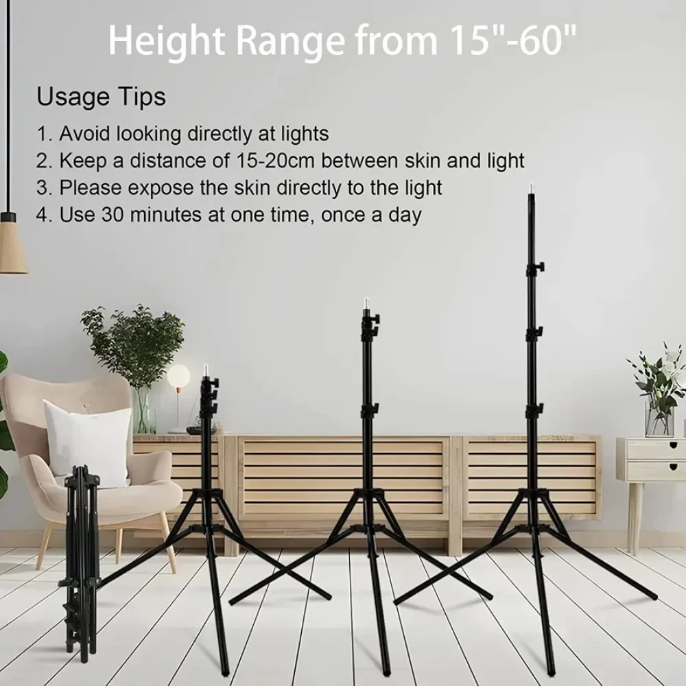 Red Light Therapy Lamp For Full Body 660nm&850nm Infrared Light Device Face LED Light Body Pain Stress Relief Daily Skin Care