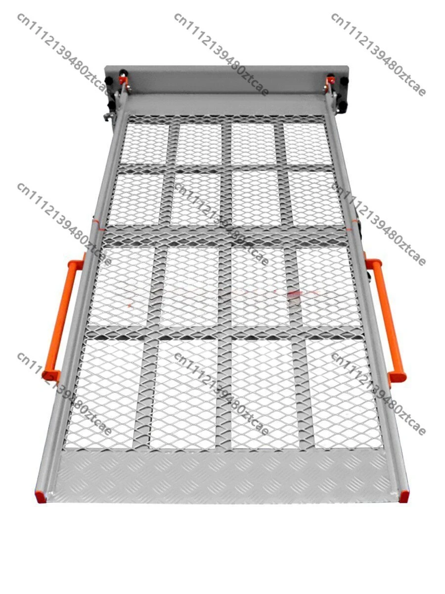 Widened Thickened Aluminum Wheelchair Ramp Portable Barrier Free Slope Plate For Vehicle