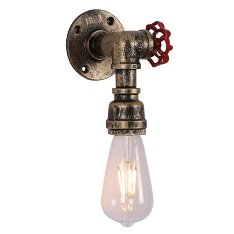 

B08B-Vintage Iron Art Wall Lamp For Bedroom, Study, And Dining Room - Retro Wall Sconce