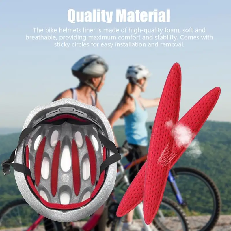 Bike Helmets Liner Universal Bicycle Helmets Lining Pads Bicycle Replacement Sponge Padding Supplies Helmets Protection