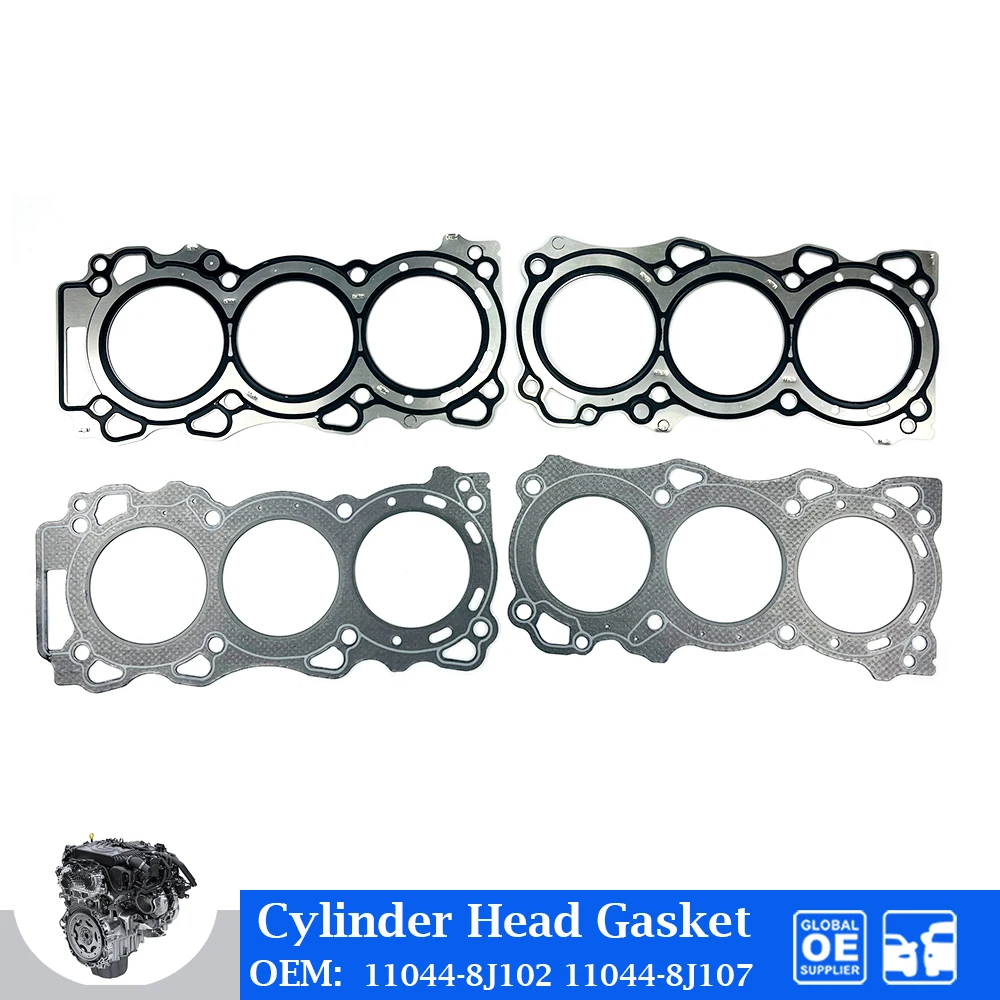 

2 шт./компл. прокладка головки блока цилиндров двигателя VQ35 для Nissan Old Teana 3,5, предложение 24 В VQ35DE, автомобильные аксессуары 11044-8J102 11044-8J107