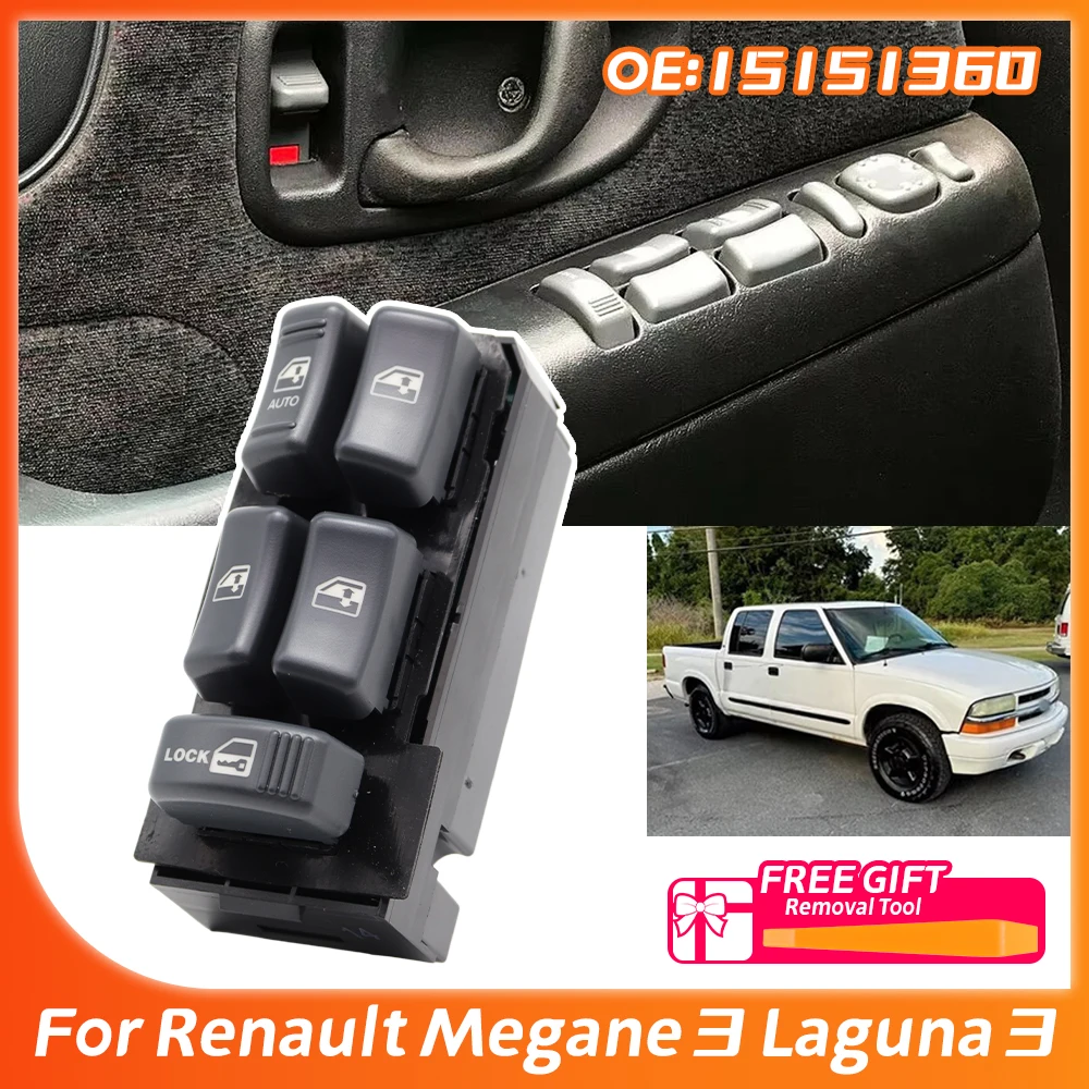 15151360 Power Window Switch Button For Chevrolet Blazer Suburban S10 Tahoe GMC Jimmy Sonoma Yukon Cadillac Escalade
