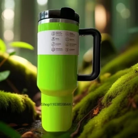 2025 Handle Straw Lid Stainless Steel 30oz/40oz Vacuum Insulated Car Mug Double Wall Thermal Iced Travel Cup