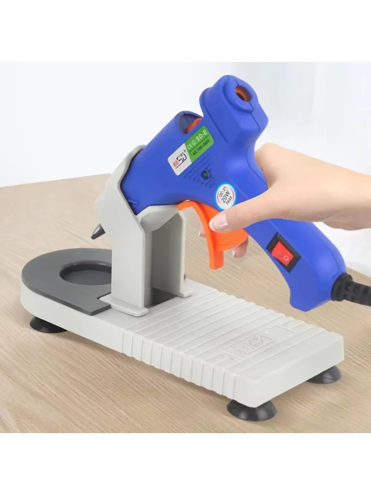 1Pc Hot Glue Gun Holder Tools Plastic Hot Melt Glue Gun Base Stand Organizer Storage Rack Accessories Home DIY Repair Tools