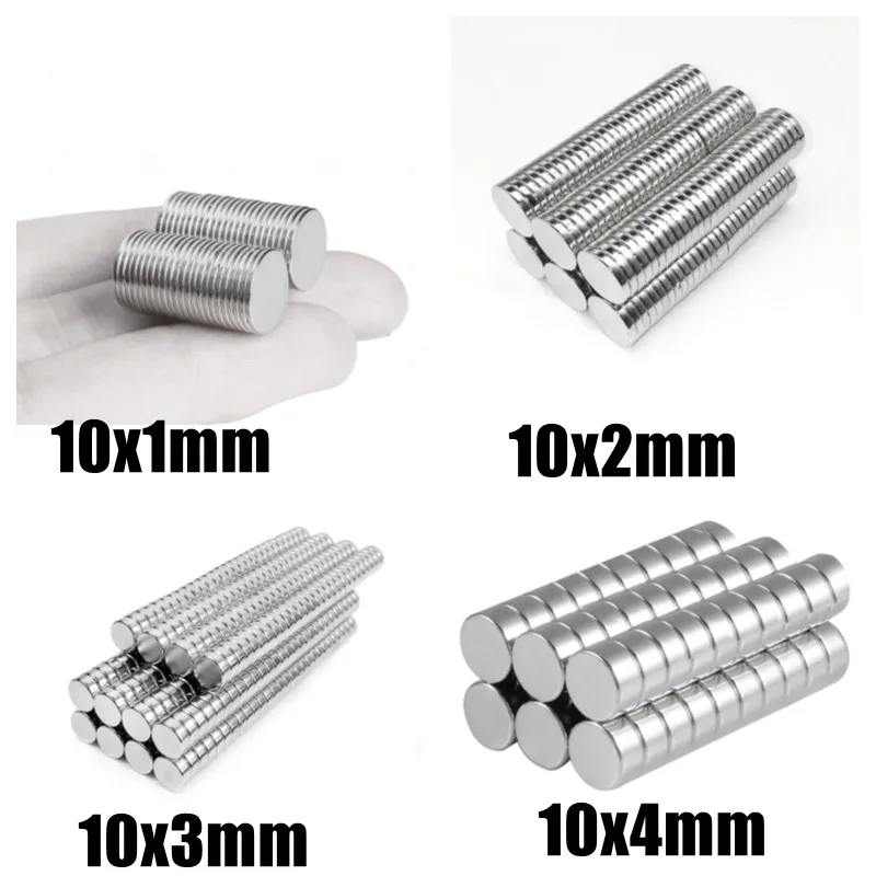 

10x1 10x2 10x3 mm Super Strong Round Disc Shape Blocks Rare Earth Neodymium Magnets Fridge Crafts For Acoustic Field Electronics