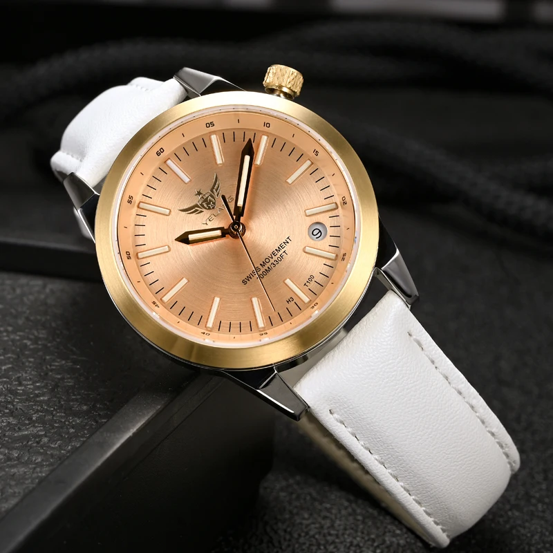 ييلانج V1010 36 مللي متر ساعة نسائية أنيقة ساعة كوارتز للنساء طالب موضة ساعات مقاومة للماء الياقوت هدية فاخرة مضيئة