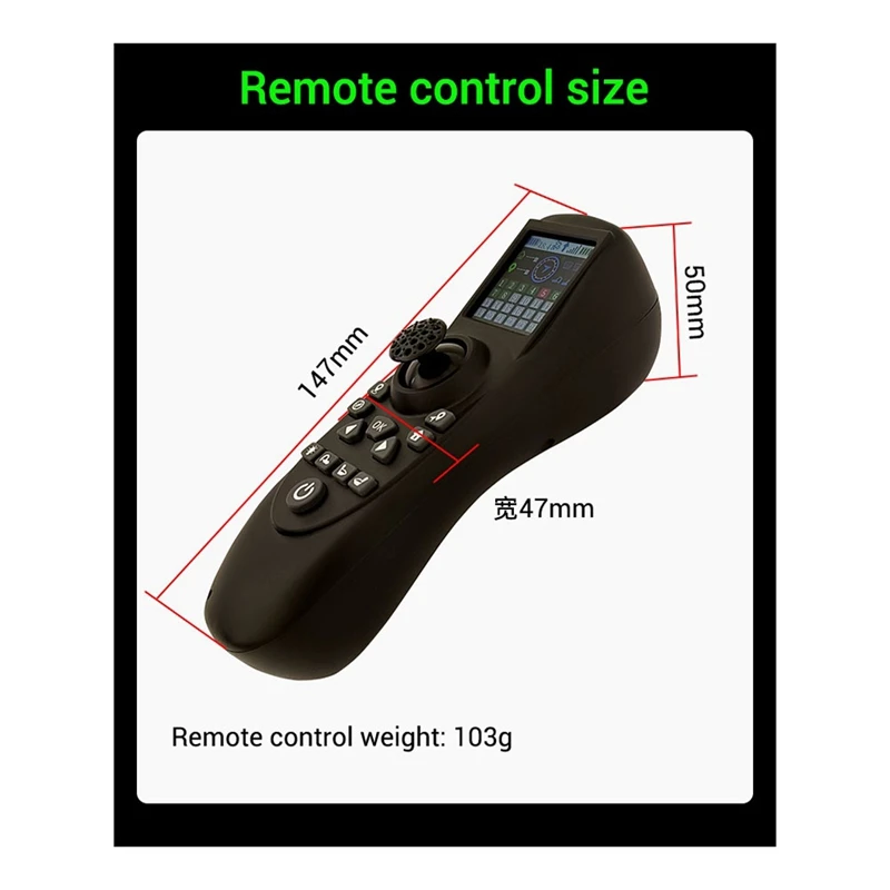 RX40G Wireless Remote Control Kit One-Hand Transmitter Black GPS One Click Return For RC Tug Boat