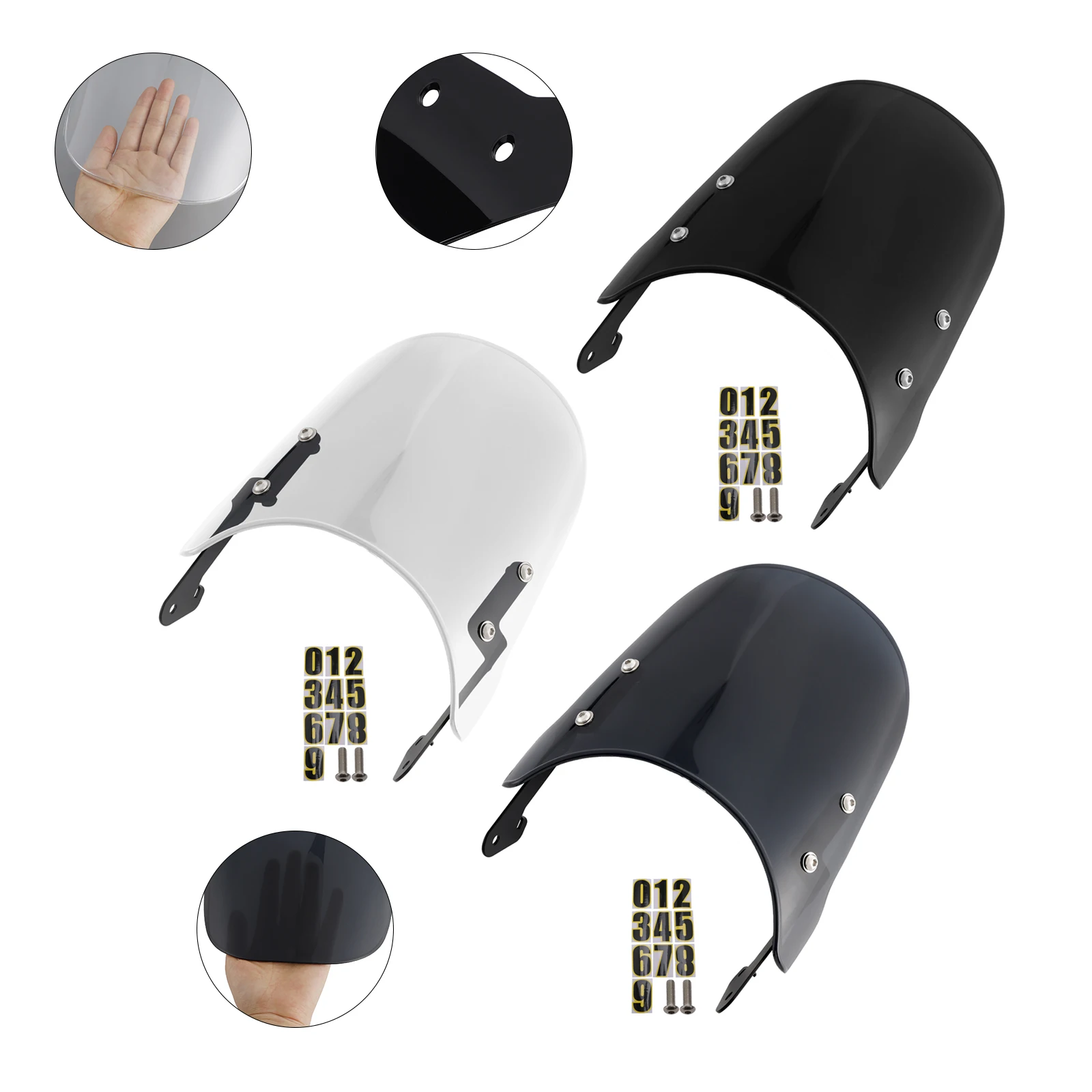 

Topteng Windshield WindScreen fit for YAMAHA XSR 155 2020-2023 2022 2021 XSR 125 2024-2025