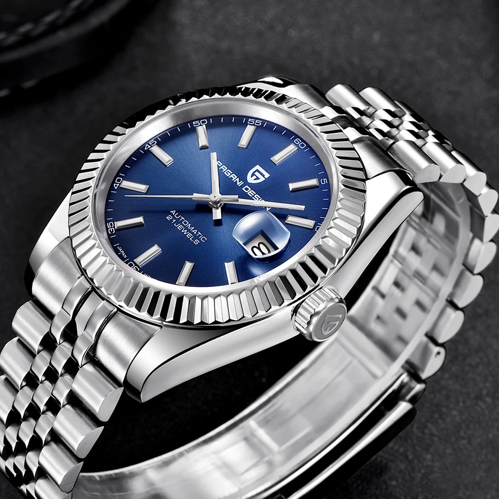 2025 New PAGANI DESIGN Diving Men's Watches Luxury NH35 Automatic Watch For Man Mechanical Wristwatch Sapphire Mirror Waterproof - Image 4
