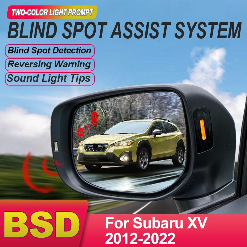 Car BSD BSM BSA Blind Area Spot Warning Drive Mirror Rear Radar Microwave Detection System For Subaru XV 2012 to 2022 auto parts