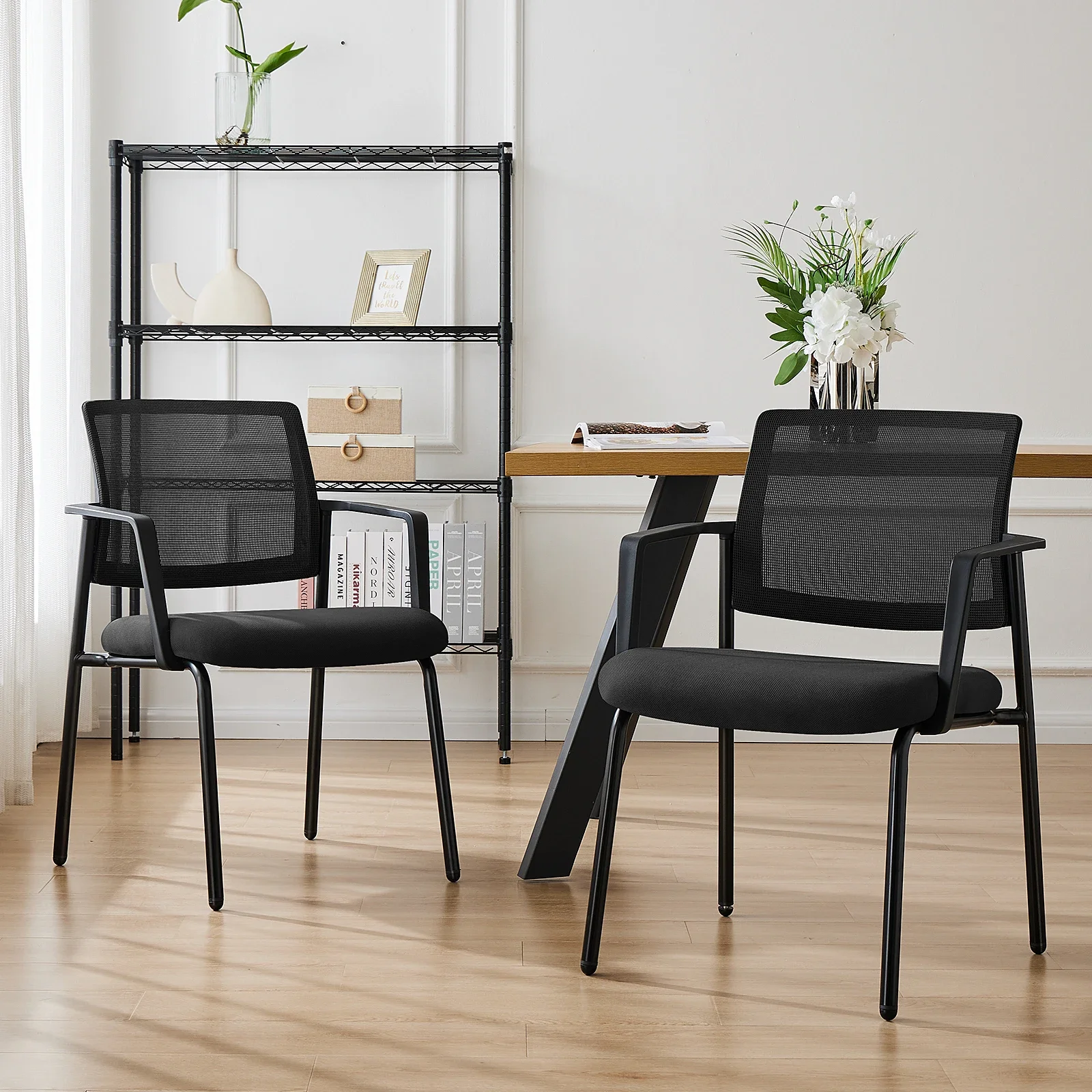 Pop Mesh Back Stacking Arm Chairs 2 Pack For Home And OfficeEasy To Use And Store Outdoor And Indoor Sturdy Metal Chairs