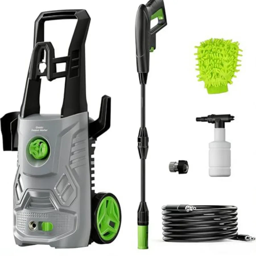 

Мойка высокого давления 4200PSI с пенной насадкой для заборов, патио, террас и автомобилей
