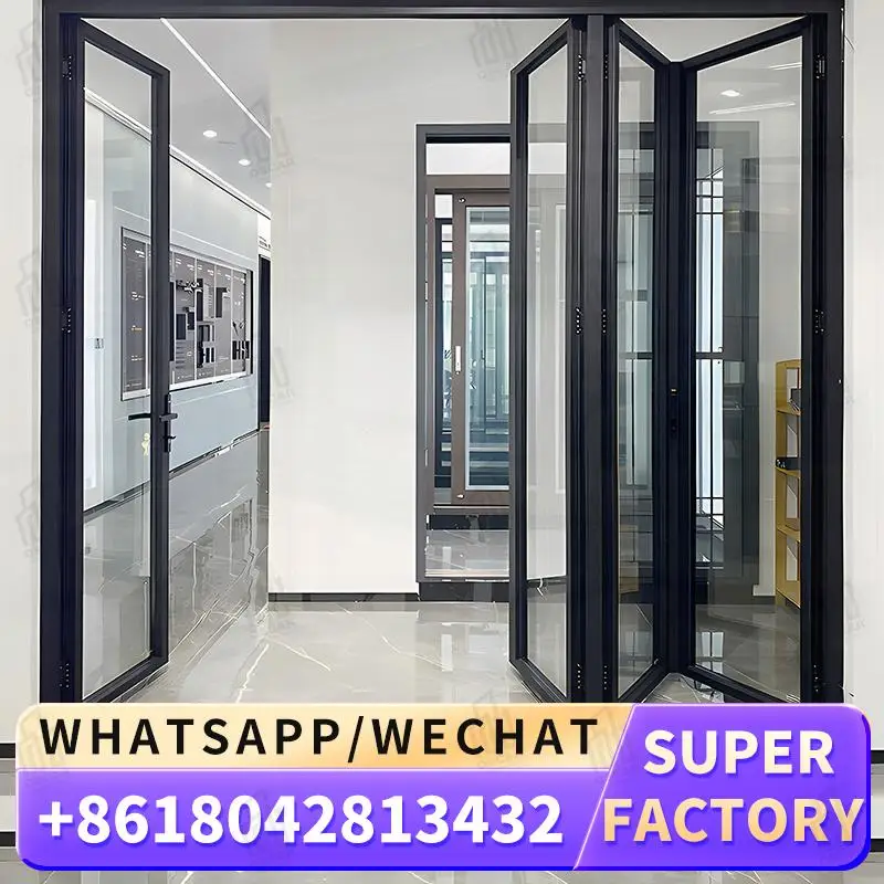 

Customizable Factorymade Space Saving Windows Foldable Door Ideal for European Office Spaces Windows Foldable Door