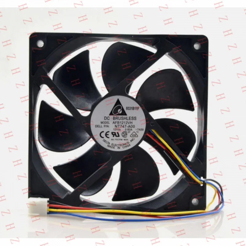

Вентилятор охлаждения P+ для Delta AFB1212VH PWM 12025 12V 0.60A 12CM 4PIN, 120*120*25 мм