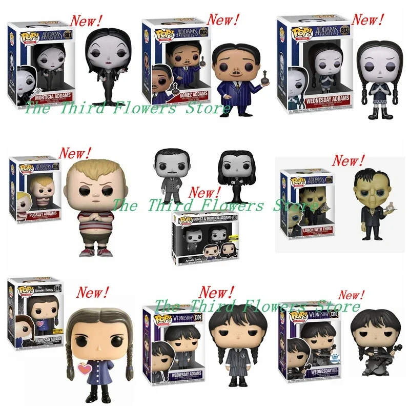 FUNKO POP Figures 1309 1310 1311 Wednesday Addams Family 801 802 803 804 805 806 816 Collection Model Toy for Birthday Gift