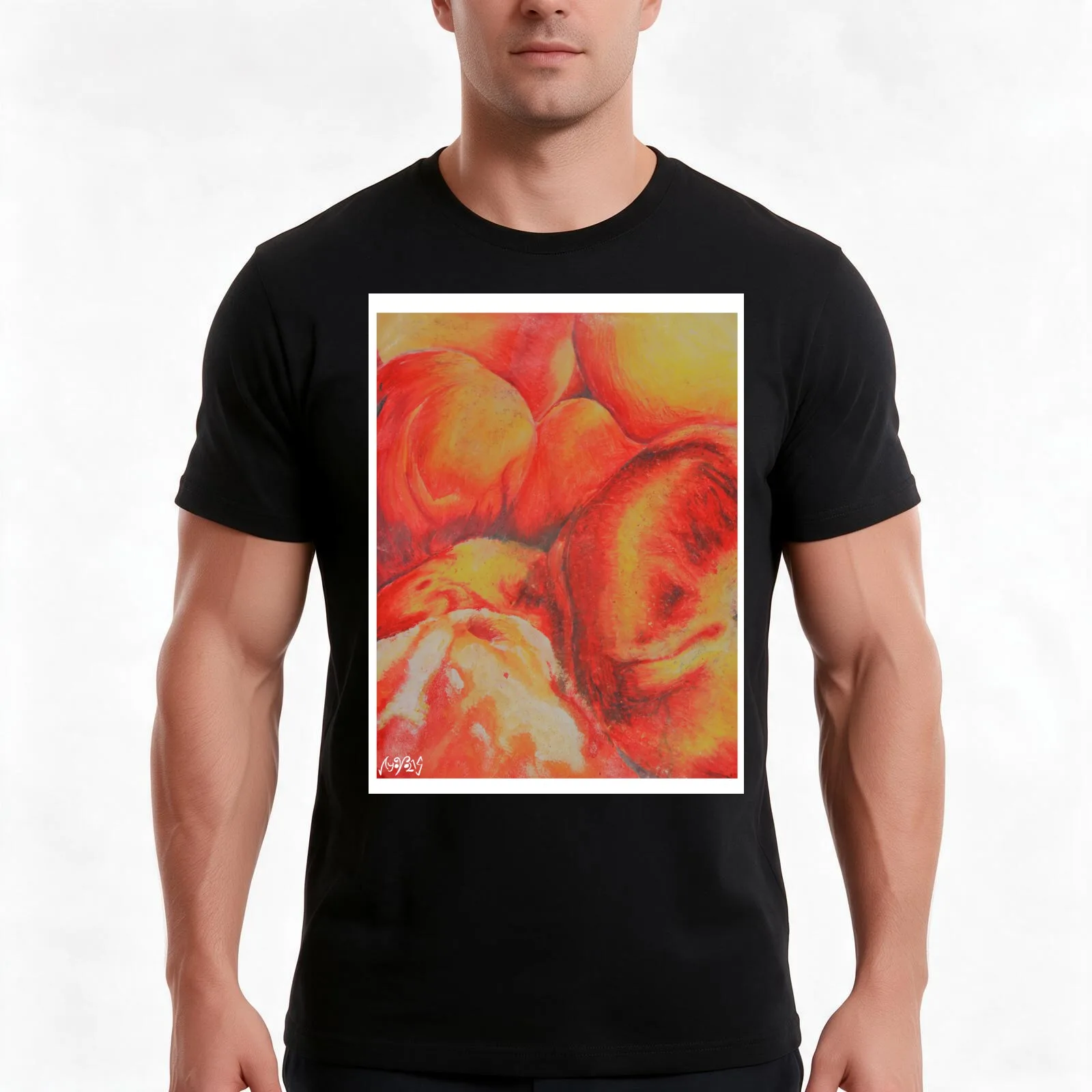 Peaches and Cream - Large - Ayo Volas - 100 Limited Pieces T-Shirt, Summer Casual Cotton Tee, Oversized Streetwear Tops