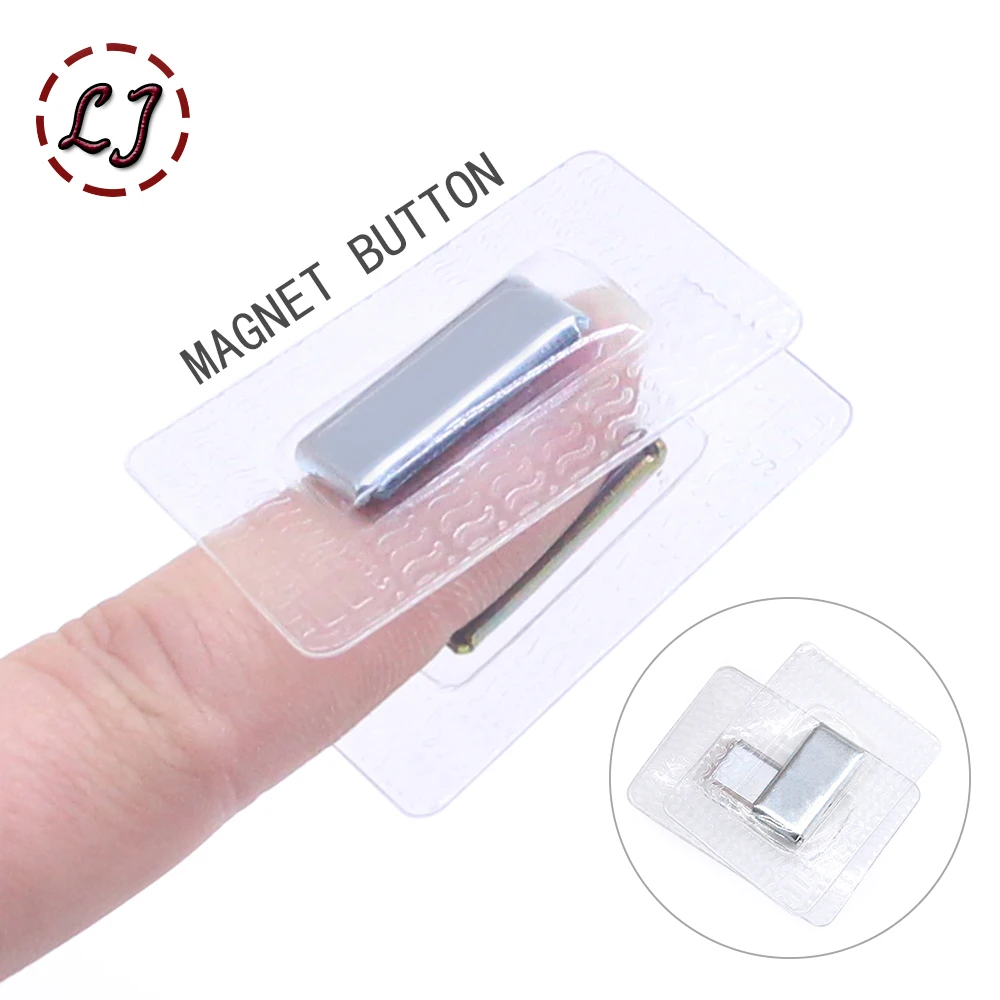 5pairs PVC Square Invisible Hidden Metal Strong Magnetic Snaps Button For Overcoat Handbag Garment Accessories Scrapbooking DIY