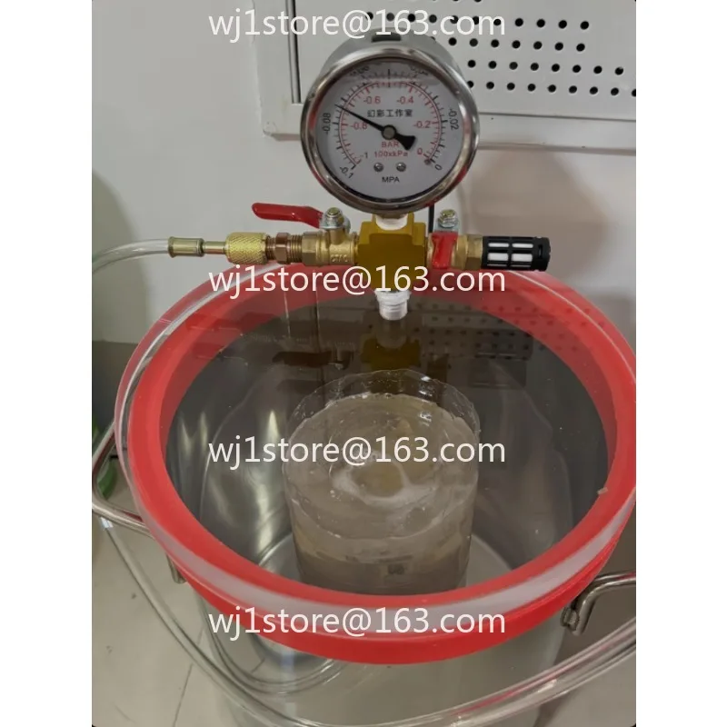 Stainless steel vacuum defoaming bucket box AB Epoxy resin Silicone gypsum defoaming bucket Vacuum tank