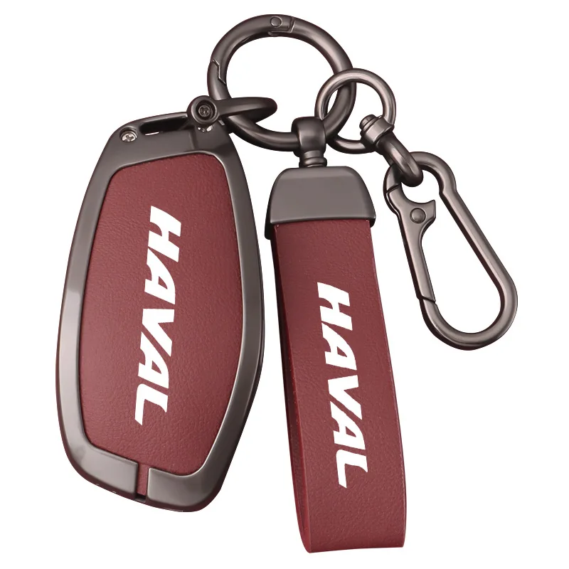 

Zinc Alloy Key Cover Case for Haval Big Dog 2nd Gen/Menglong/Shenshou/Xiaolong MAX/Cool Dog/Xiaolong - Key Fob Shell