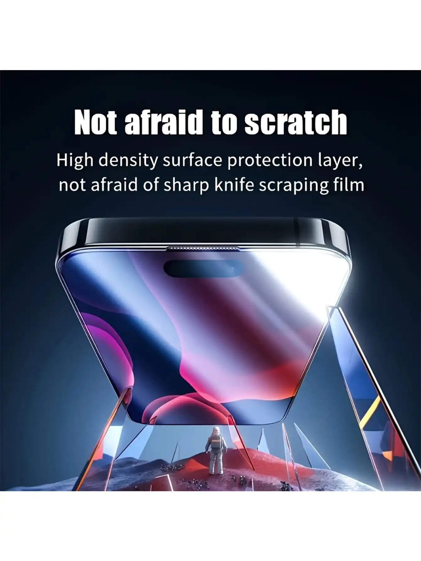 4 قطع واقيات شاشة من الزجاج المقوى عالية الدقة متوافقة مع آيفون 17ProMax/16 ProMax/16 Plus/16E/15 ProMax/14/13/12/11 series #3