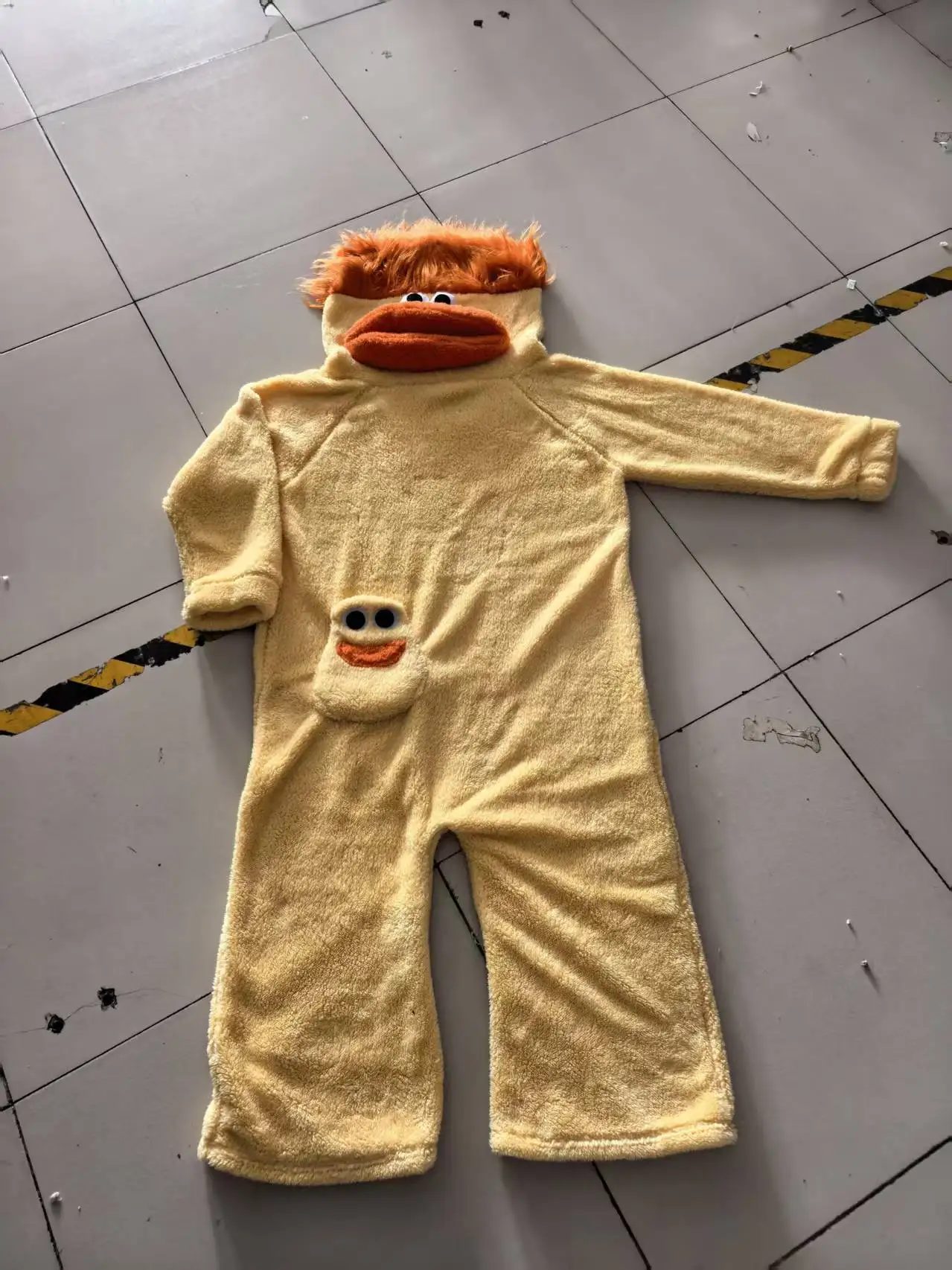 Generischer Enfant Ultra-Weicher Plüsch-Cartoon-Pyjama mit Großmaulmonster, Loungewear für Mädchen 2-10 Jahre, Niedlicher Lustiger Cosplay-Strampler-Set 2026 – Detail 6