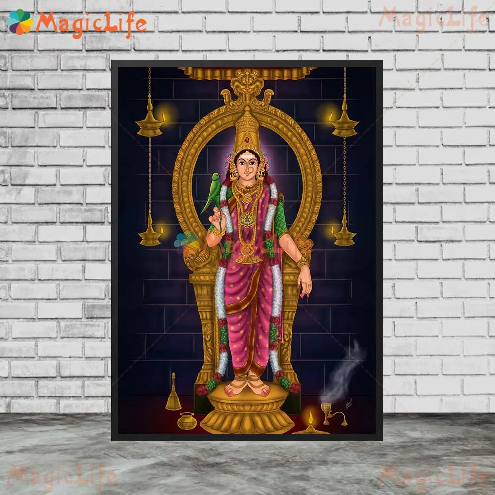 Kali Goddess Hinduism Lakshmi Durga Parvati Prints Wall Pictures For Church Room Decor Poster Wall Art Canvas Painting Unframed