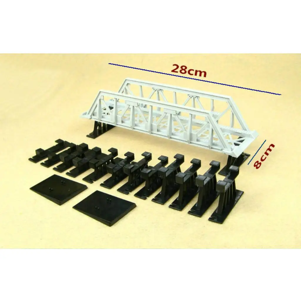 26,5 cm Brücke Modellbau Teile Layout HO Züge Eisenbahnen Zubehör DIY