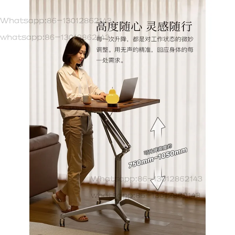 Mobile podium Lifting lecture table Classroom podium table Exhibition hall Welcome desk
