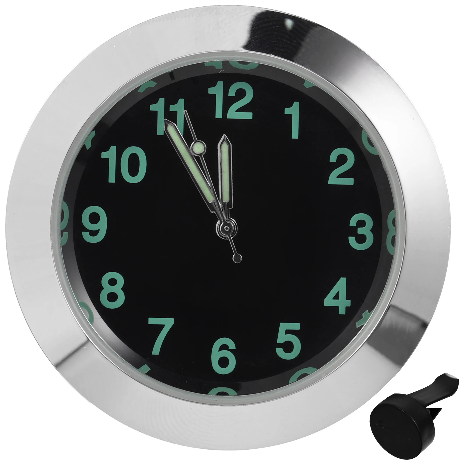 

Quartz Luminous Car Clock Mini Dashboard Watch for Vents Metal Body Easy Installation Car Digital Clock